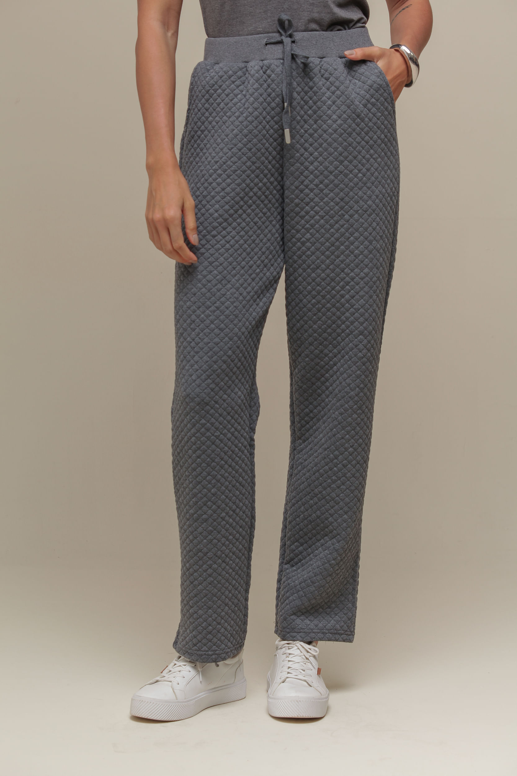 9036782 - Calça Moletom em Matelassê MESCLA 9036782 - Calça Moletom em Matelassê MESCLA