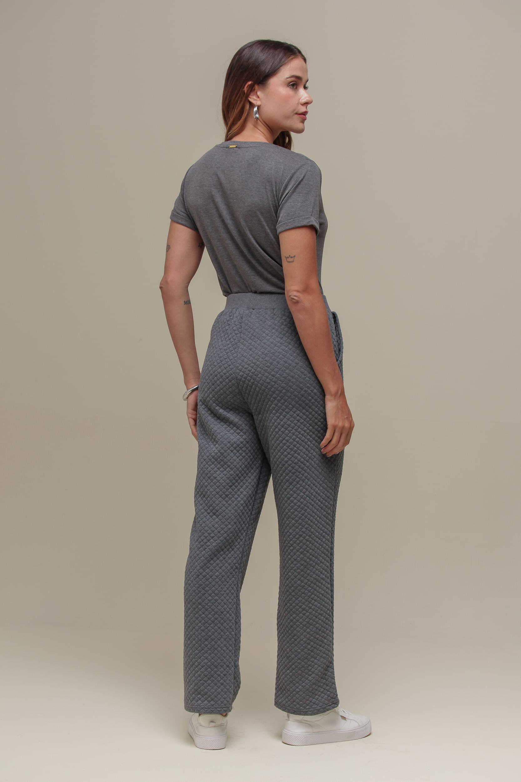 9036782 - Calça Moletom em Matelassê MESCLA 9036782 - Calça Moletom em Matelassê MESCLA