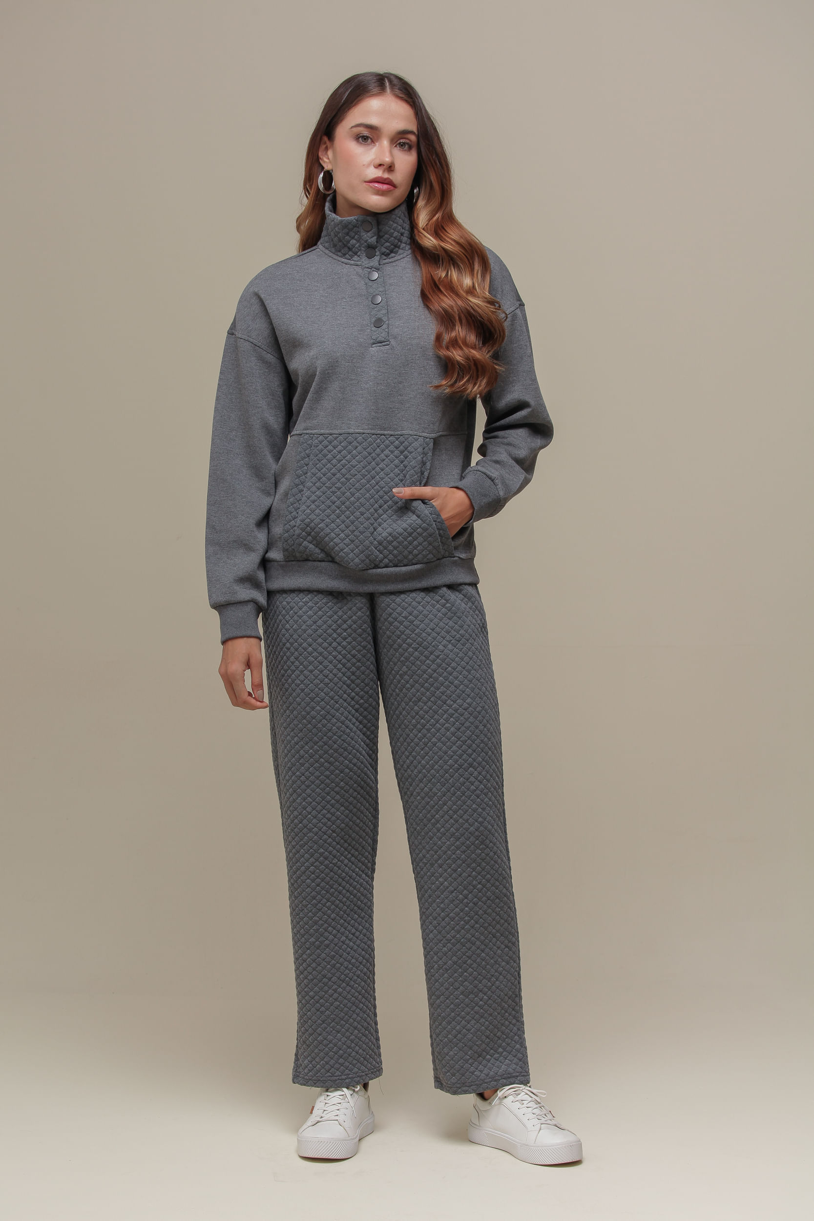 9036782 - Calça Moletom em Matelassê MESCLA 9036782 - Calça Moletom em Matelassê MESCLA