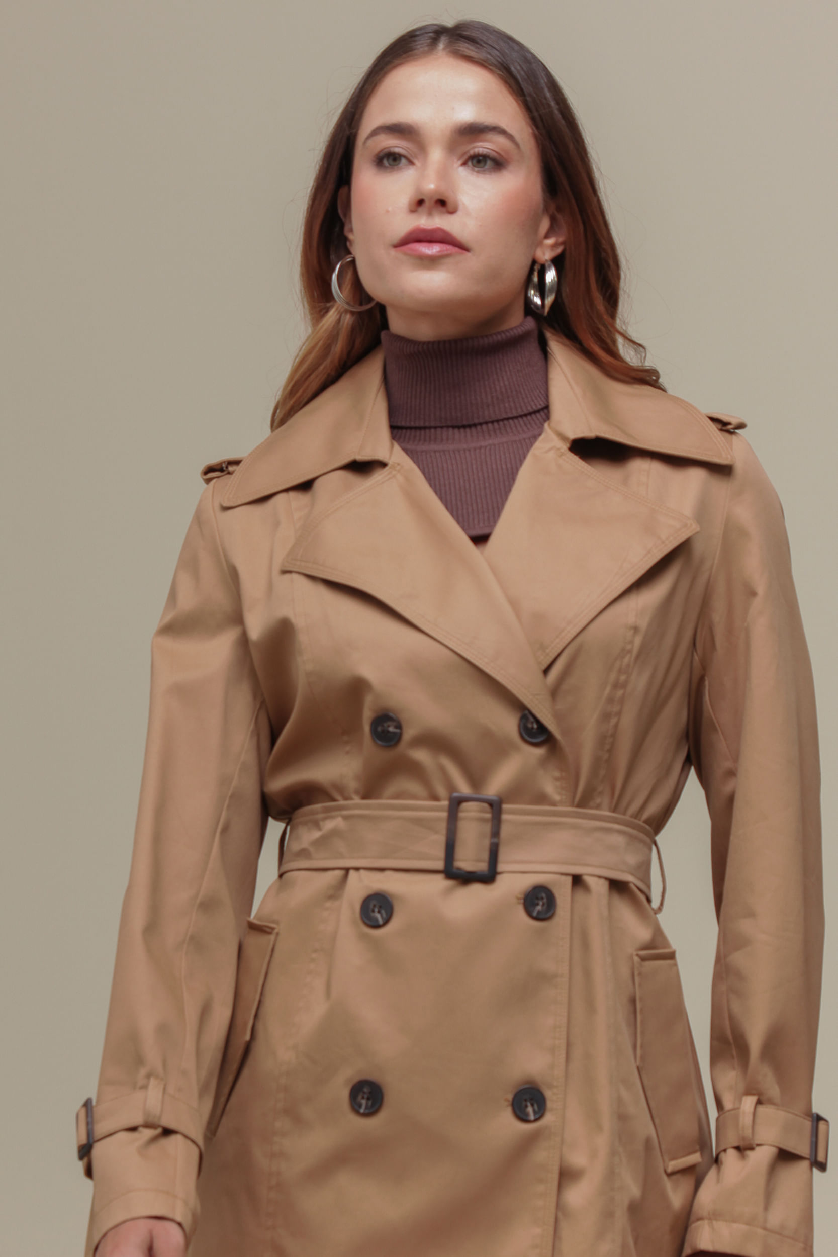 9036628 - Trench Coat Alongado BEGE 9036628 - Trench Coat Alongado BEGE