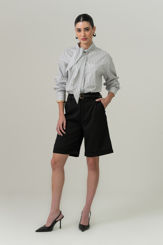 9038689 - Bermuda Cinto Sophia PRETO