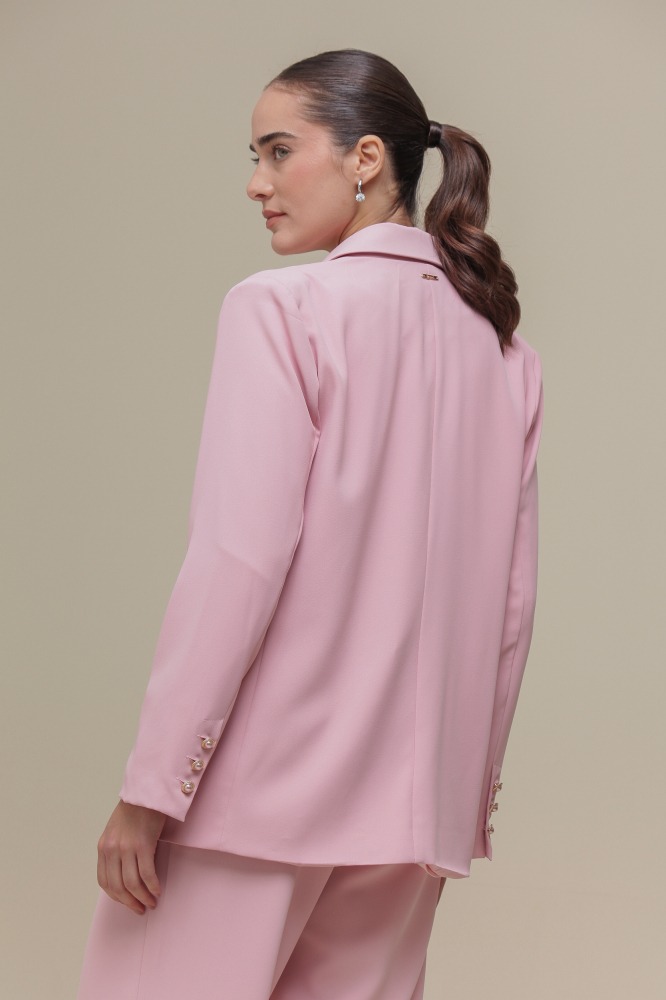 9036370 - Blazer Alfaiataria Alongado ROSA