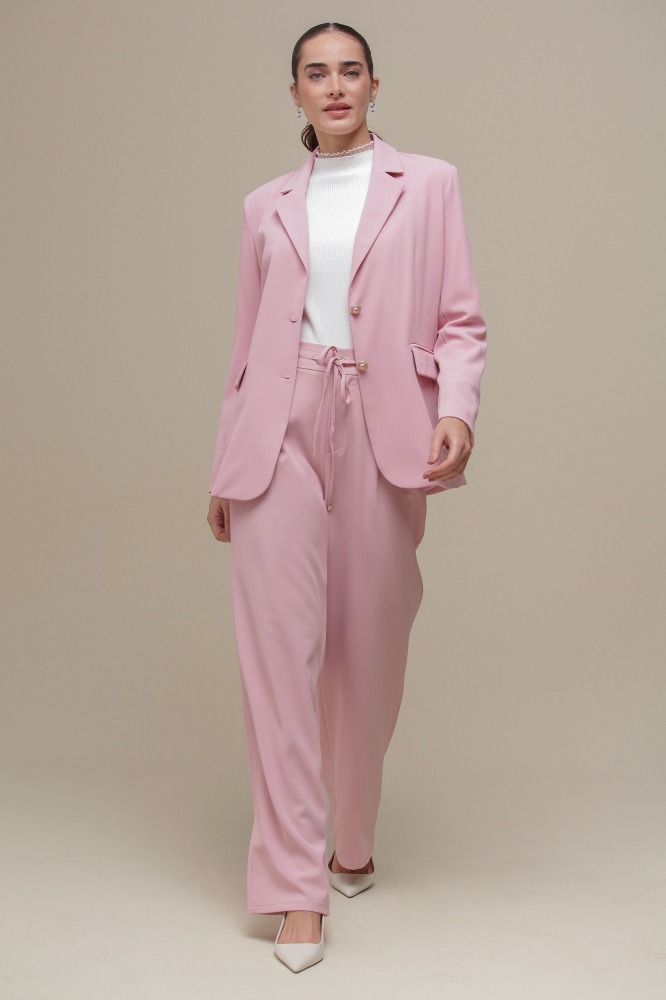 9036370 - Blazer Alfaiataria Alongado ROSA