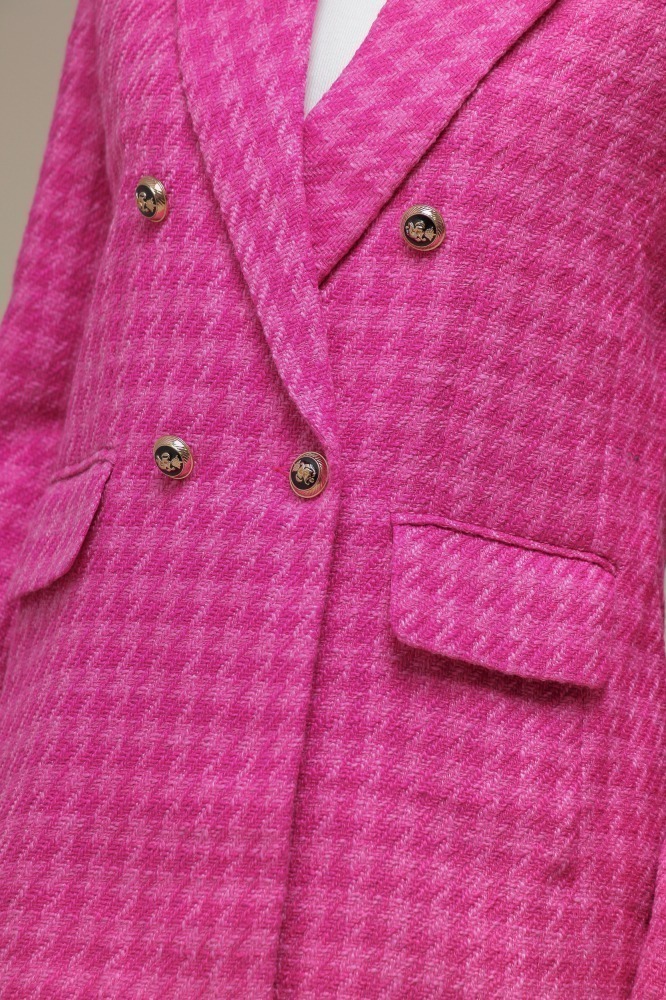 9036622 - Blazer Tweed Pied-de-Poule PINK 9036622 - Blazer Tweed Pied-de-Poule PINK
