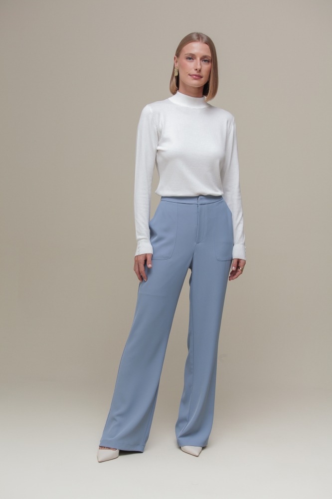 Blusa Cacharrel Tricô BRANCO Blusa Cacharrel Tricô BRANCO