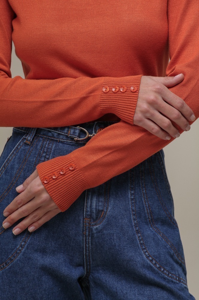 Blusa Cacharrel Tricô LARANJA Blusa Cacharrel Tricô LARANJA