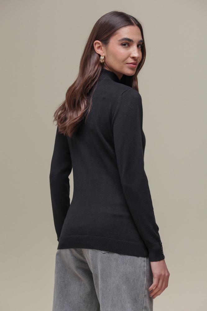 Blusa Cacharrel Tricô PRETO Blusa Cacharrel Tricô PRETO