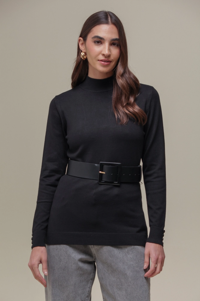 Blusa Cacharrel Tricô  PRETO
