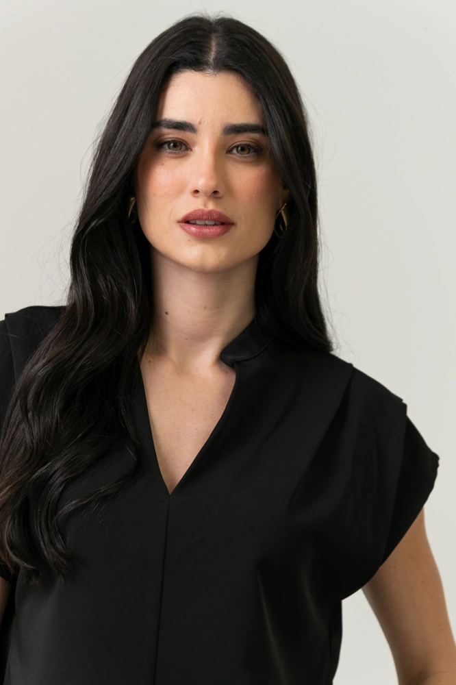 9038547 - Blusa Com Detalhe No Ombro PRETO 9038547 - Blusa Com Detalhe No Ombro PRETO - Imagem 2