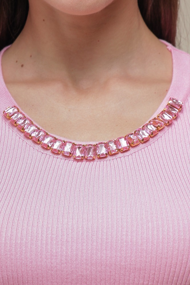 9036669 - Blusa Tricô Pedrarias ROSA 9036669 - Blusa Tricô Pedrarias ROSA