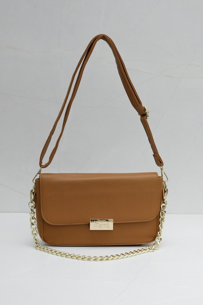 9037241 - Bolsa Média Detalhe Corrente MARROM 9037241 - Bolsa Média Detalhe Corrente MARROM