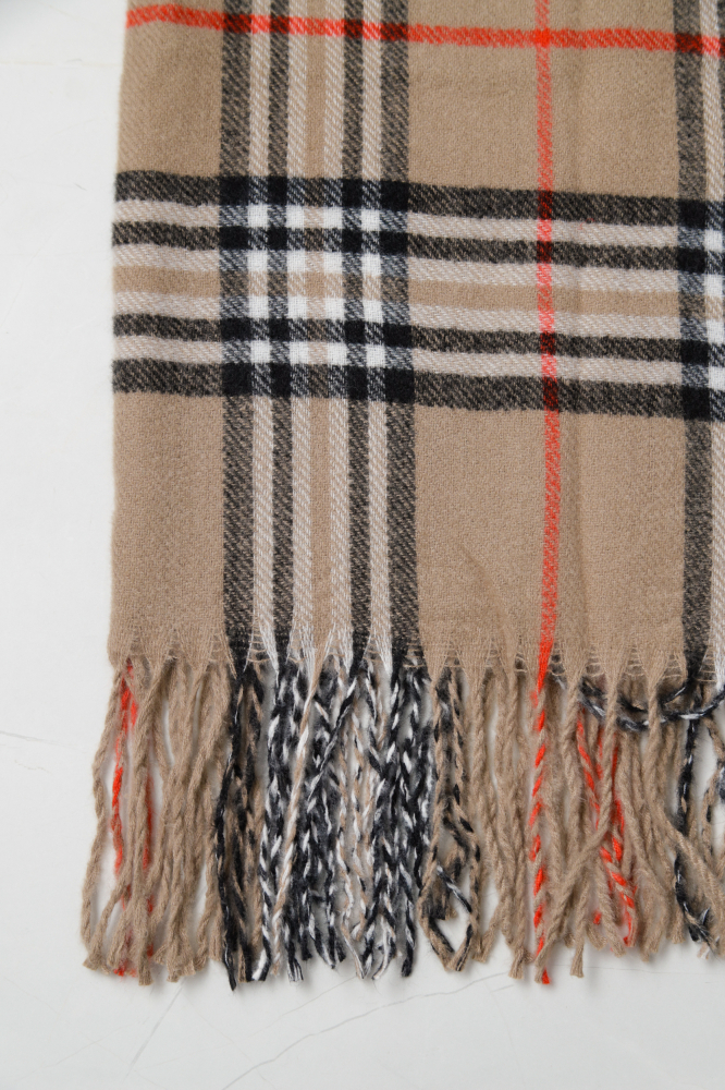 9036866 - Cachecol Xadrez  BEGE