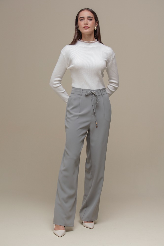 9036372 - Calça Alfaiataria Cordão CINZA