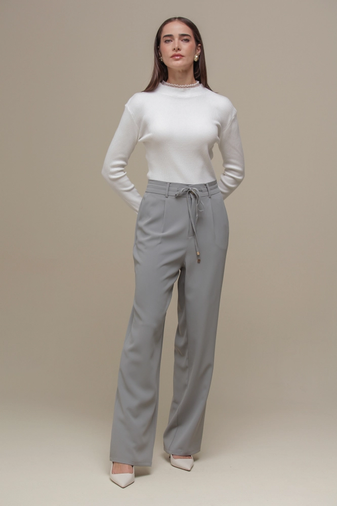 9036372 - Calça Alfaiataria Cordão CINZA