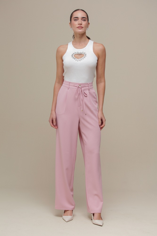 9036372 - Calça Alfaiataria Cordão ROSA