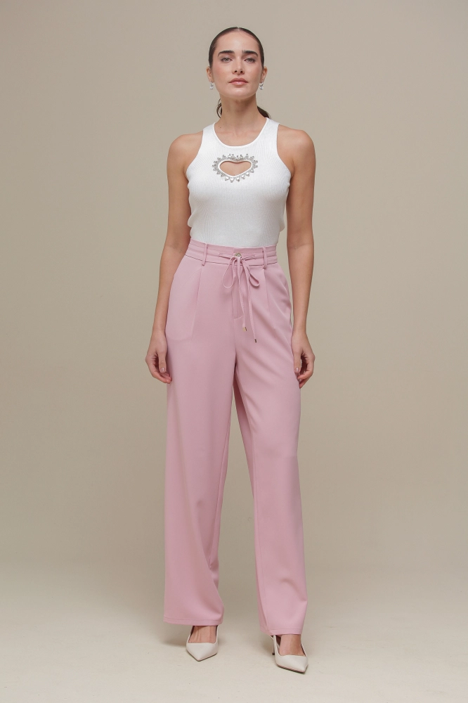 9036372 - Calça Alfaiataria Cordão ROSA