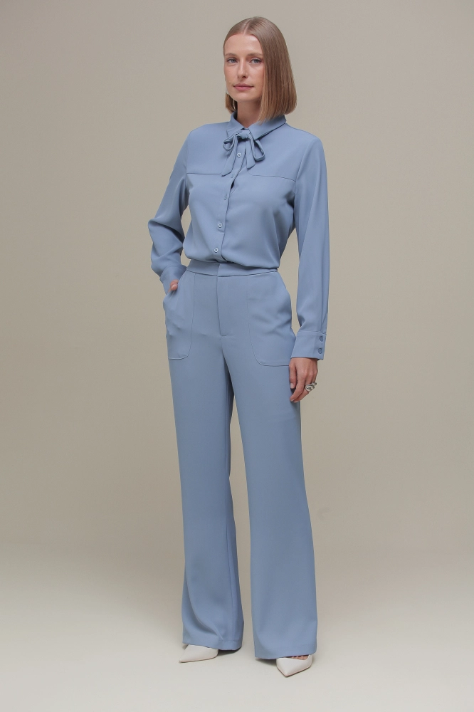 9036383 - Calça Alfaiataria Flare AZUL