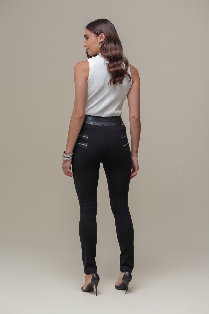 9035157 - Calça Montaria Cós com Detalhe em Pesponto PRETO