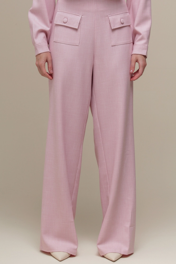 9036385 - Calça Reta Tweed Botões ROSA 9036385 - Calça Reta Tweed Botões ROSA - Imagem 2