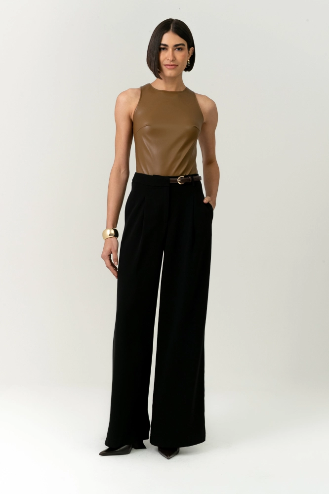 9038693 - Calça Cinto Lina PRETO 9038693 - Calça Cinto Lina PRETO - Imagem 1