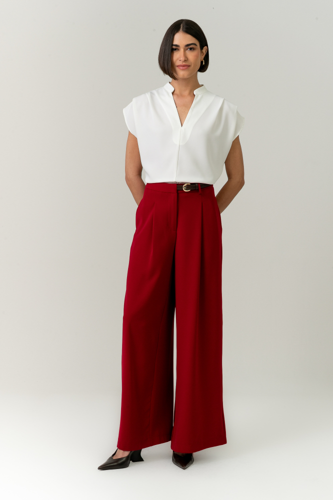 9038693 - Calça Cinto Lina VERMELHO