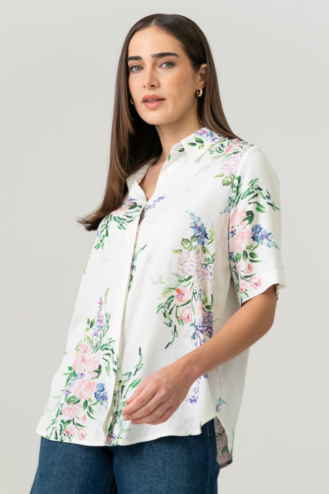 9038696 - Camisa Giverny Estampada OFF-WHITE 9038696 - Camisa Giverny Estampada OFF-WHITE