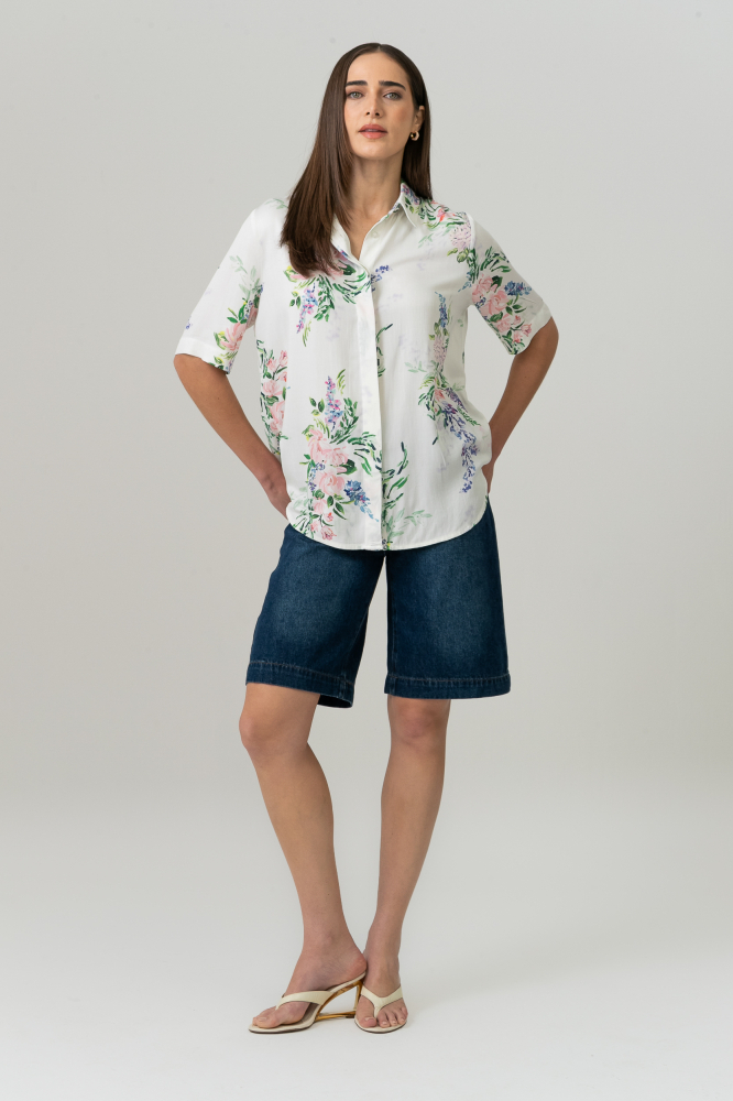 9038696 - Camisa Giverny Estampada OFF-WHITE 9038696 - Camisa Giverny Estampada OFF-WHITE