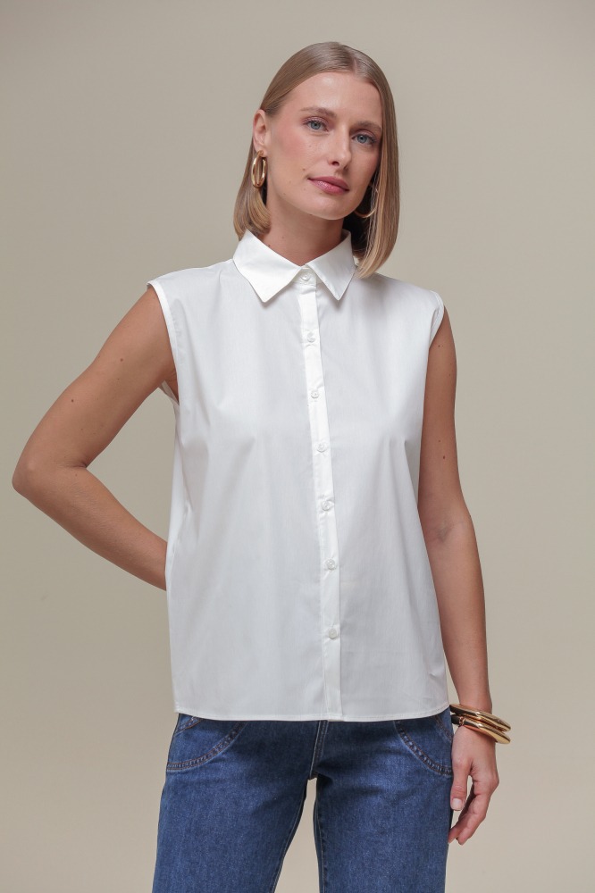 9036856 - Camisa Tricoline com Sobreposição MARROM 9036856 - Camisa Tricoline com Sobreposição MARROM