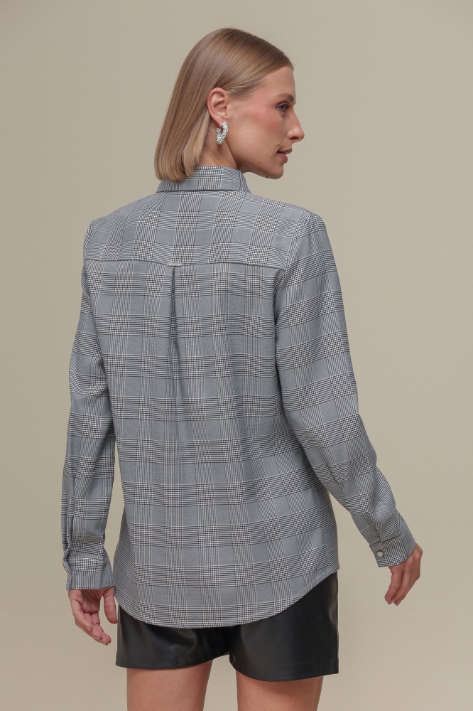 9036788 - Camisa Tweed Xadrez PRETO 9036788 - Camisa Tweed Xadrez PRETO