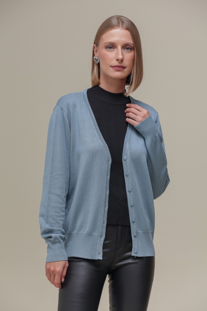 9037082 - Cardigan Decote V AZUL 9037082 - Cardigan Decote V AZUL