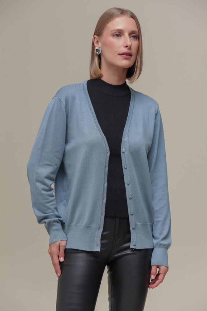 9037082 - Cardigan Decote V AZUL 9037082 - Cardigan Decote V AZUL