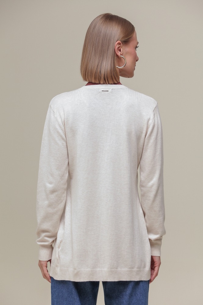 9037076 - Cardigan Tricô Decote V AREIA 9037076 - Cardigan Tricô Decote V AREIA