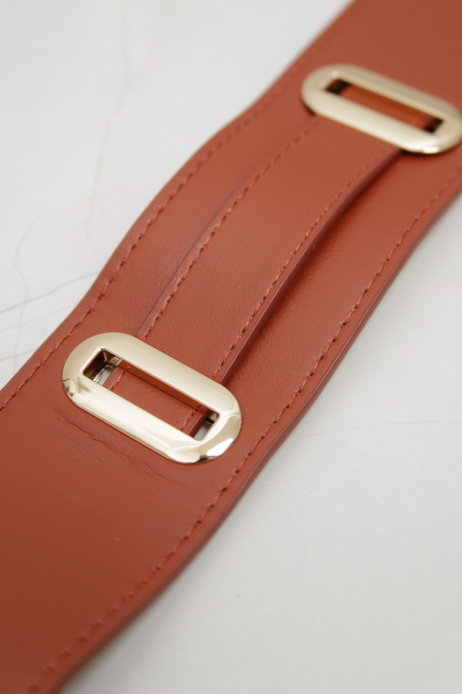 9037464 - Cinto PU com Detalhes Laterais CARAMELO 9037464 - Cinto PU com Detalhes Laterais CARAMELO