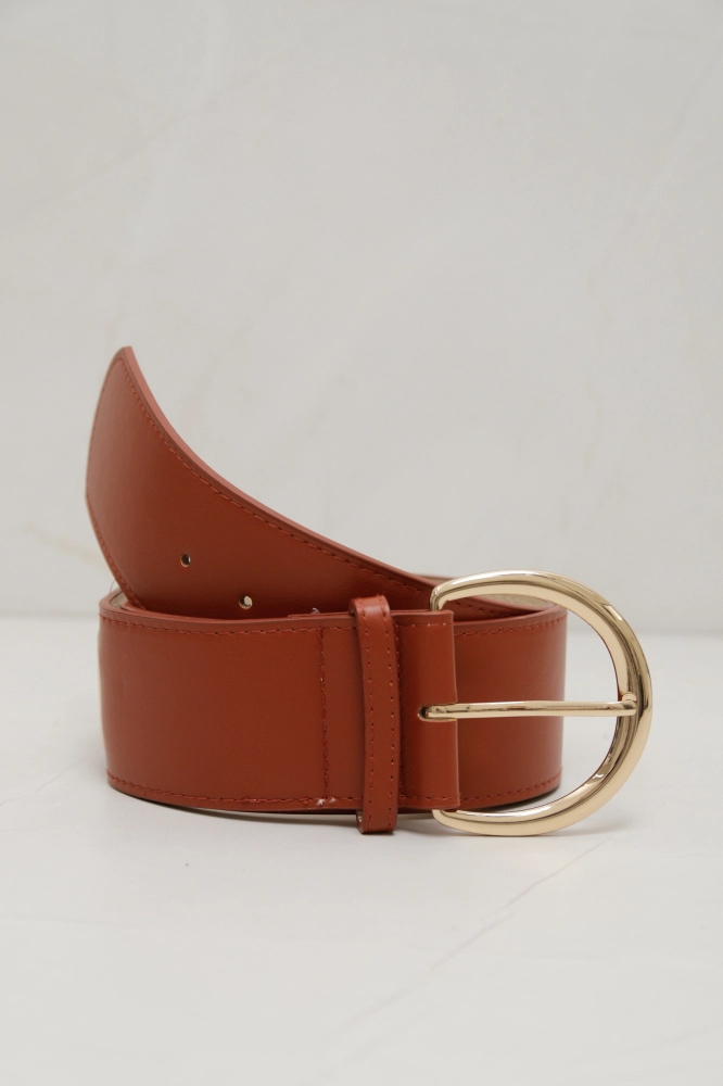 9037464 - Cinto PU com Detalhes Laterais CARAMELO 9037464 - Cinto PU com Detalhes Laterais CARAMELO - Imagem 1