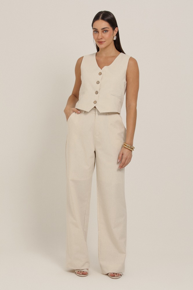 9036965 - Colete De Linho NATURAL