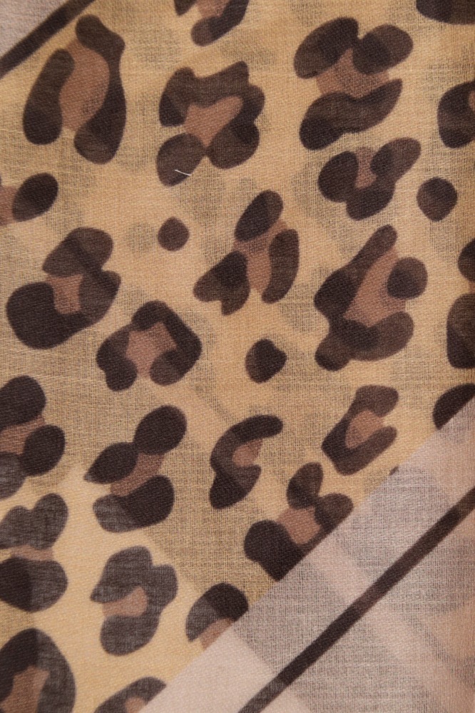 Echarpe Animal Print (86x180 cm) BEGE