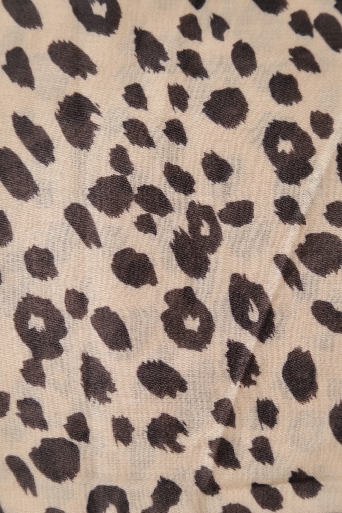 Echarpe Animal Print Color (86x178 cm) PRETO