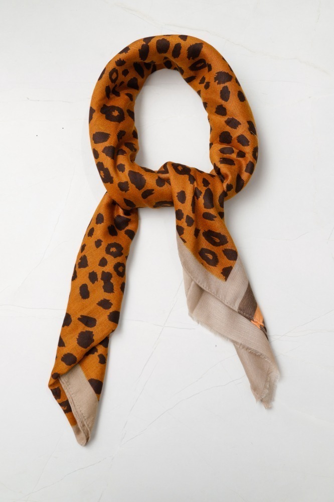 Echarpe Animal Print Color (86x178 cm) TERRACOTA