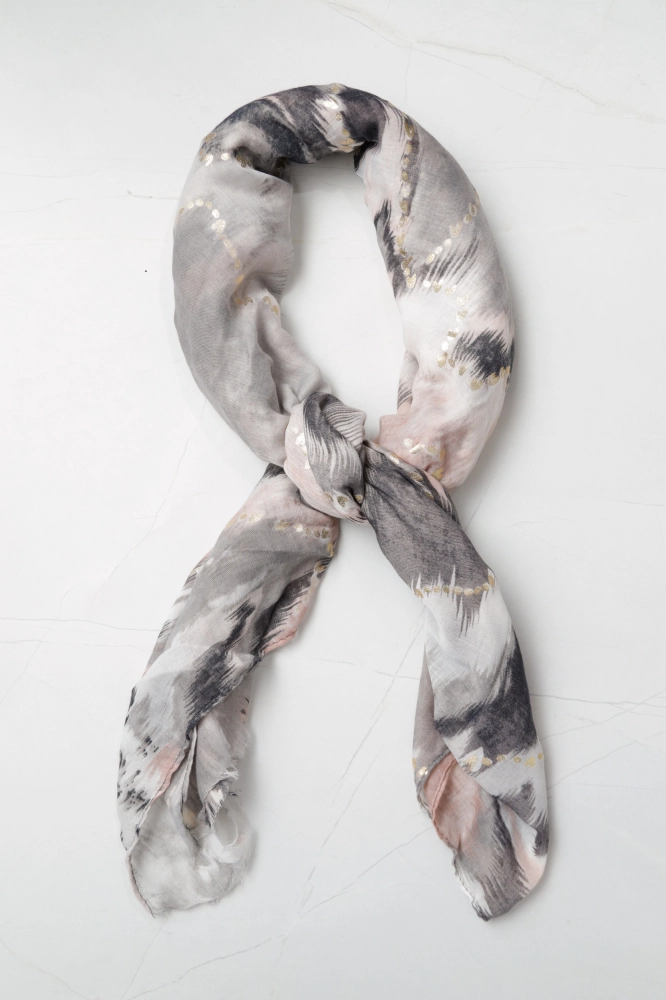 Echarpe Boho Chic (45x180 cm)  PRETO