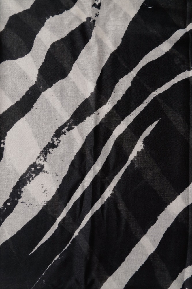 Echarpe Elegante Estampa Zebra (88x178 cm) PRETO