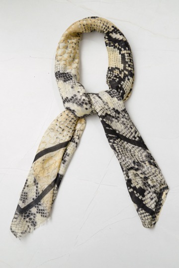 Echarpe Estampa Cobra (86x180 cm) BEGE