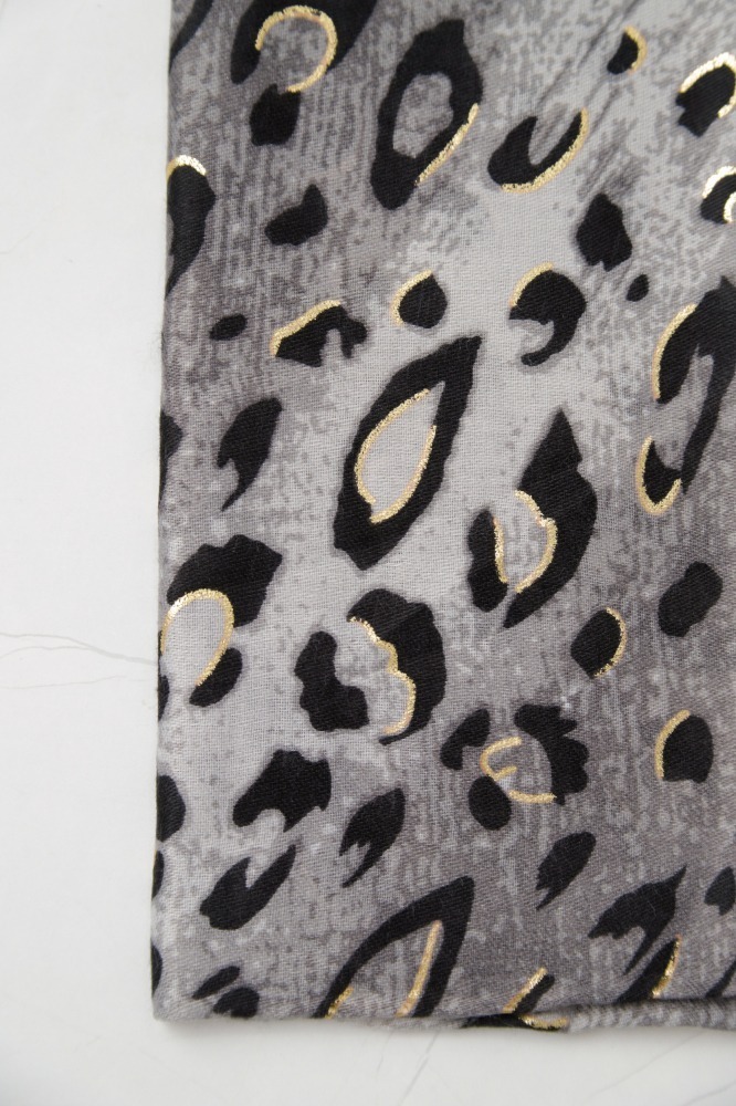 9037282- Echarpe Leopardo (86x176 cm) CINZA 9037282- Echarpe Leopardo (86x176 cm) CINZA