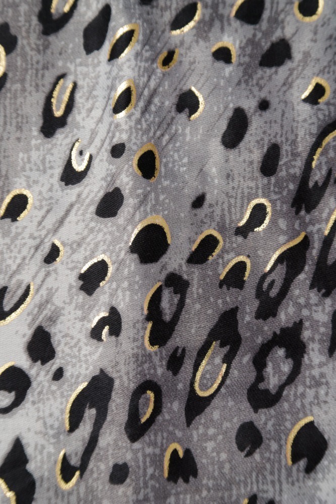 9037282- Echarpe Leopardo (86x176 cm) CINZA 9037282- Echarpe Leopardo (86x176 cm) CINZA