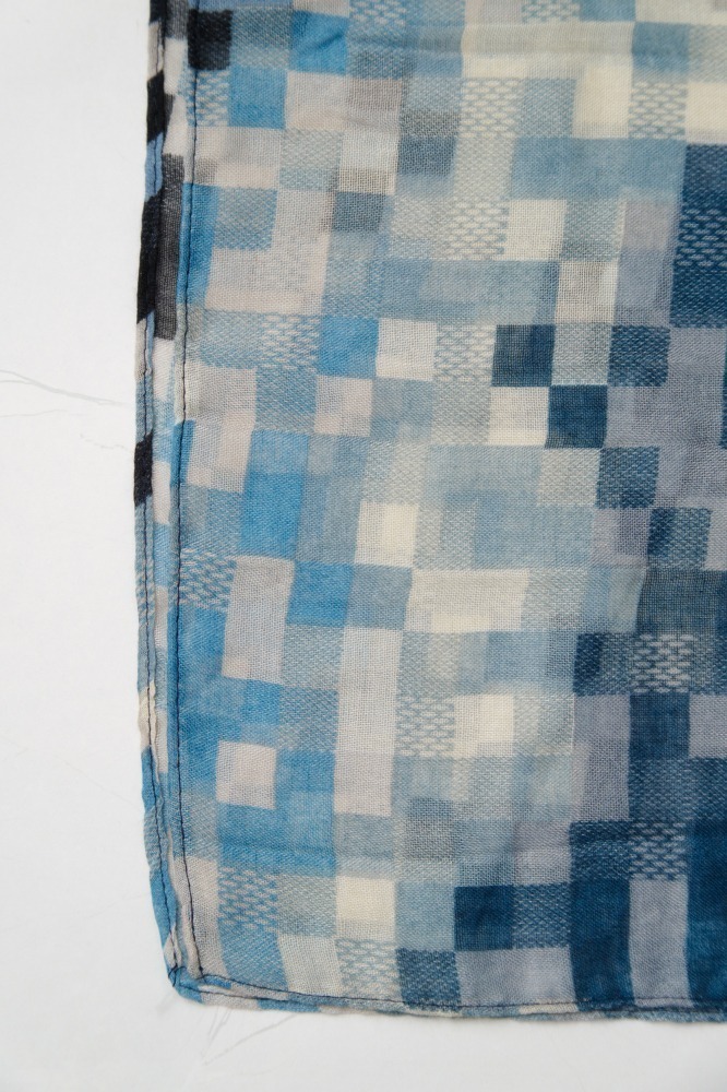Echarpe Quadriculado Colorido (90x180 cm) AZUL