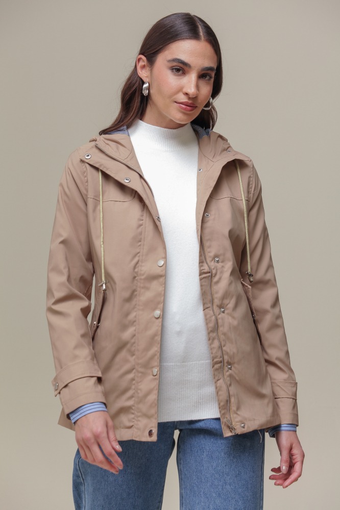 9035109 - Jaqueta Capa de Chuva Com Capuz CARAMELO 9035109 - Jaqueta Capa de Chuva Com Capuz CARAMELO
