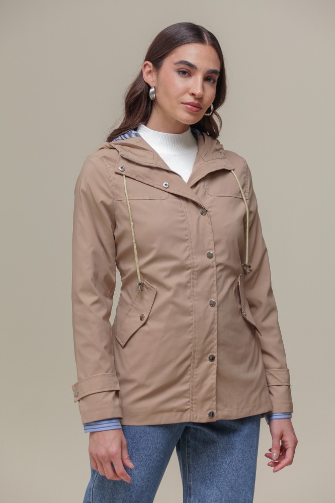 9035109 - Jaqueta Capa de Chuva Com Capuz CARAMELO 9035109 - Jaqueta Capa de Chuva Com Capuz CARAMELO