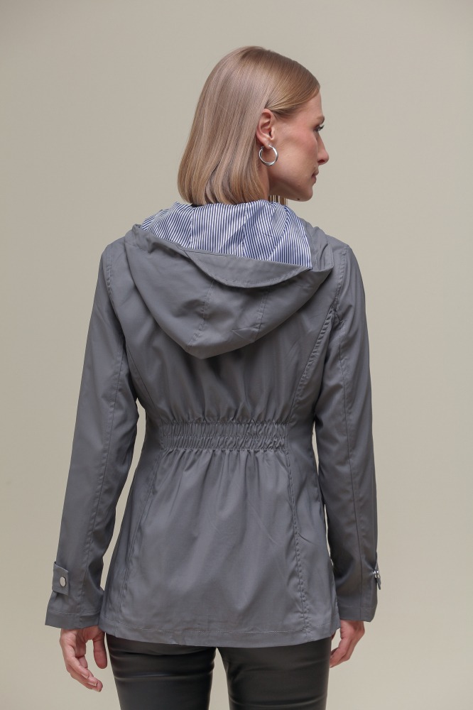 9035109 - Jaqueta Capa de Chuva Com Capuz CINZA 9035109 - Jaqueta Capa de Chuva Com Capuz CINZA