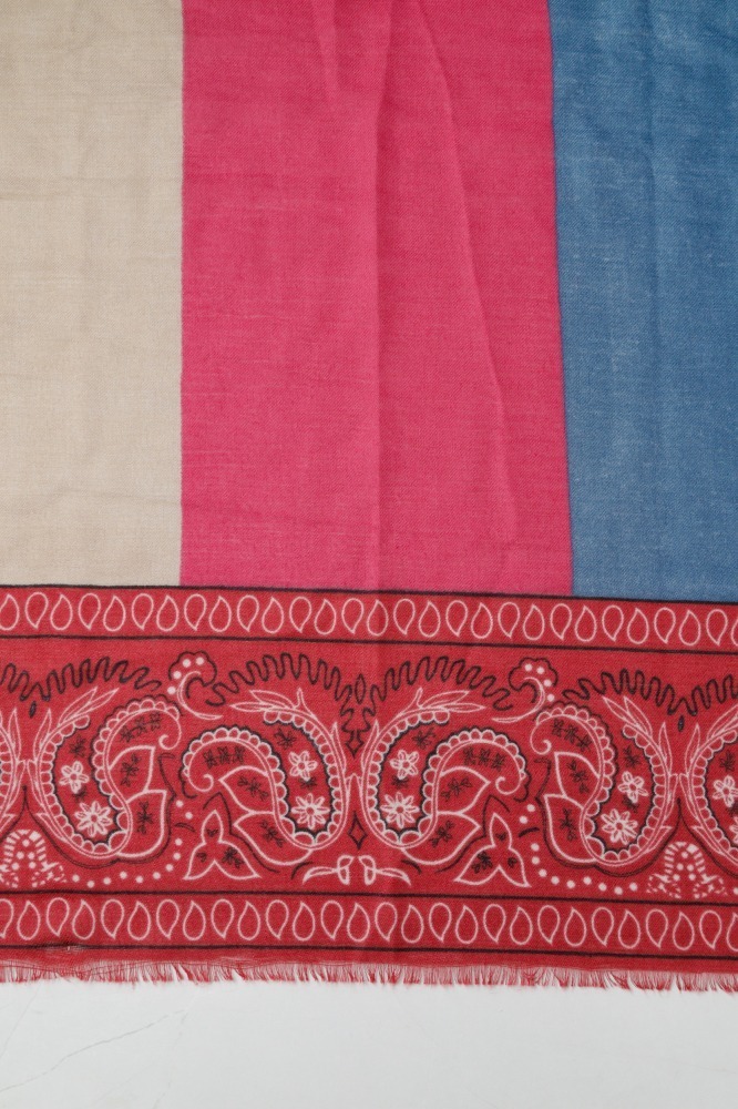 9036876 - Lenço Barrado Paisley ROSA 9036876 - Lenço Barrado Paisley ROSA
