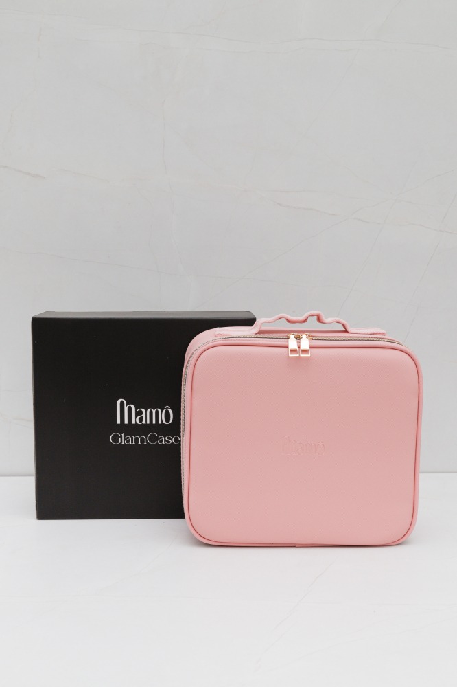 NECESSAIRE COM ESPELHO LED ROSA
