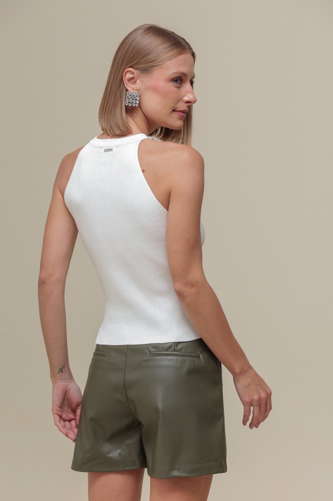9036774 - Regata Tricô Cava Americana Detalhe Brilhos OFF-WHITE 9036774 - Regata Tricô Cava Americana Detalhe Brilhos OFF-WHITE